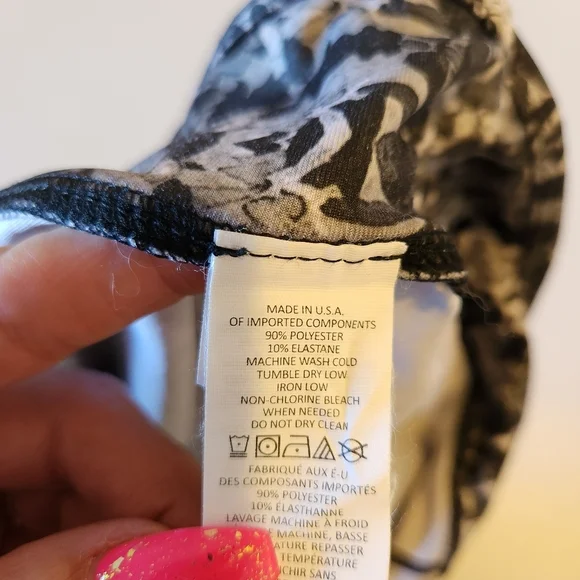 Prana Roxanne Capri Black Hydrobloom Yoga Leggings Size XL Mid-Rise Cropped Pant - Picture 7 of 11